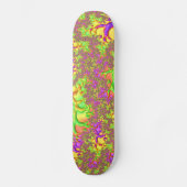Psychedelische Kleurrijke Zure Reis Abstracte Frac Persoonlijk Skateboard (Voorkant)
