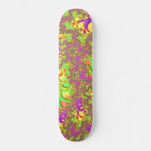 Psychedelische Kleurrijke Zure Reis Abstracte Frac Persoonlijk Skateboard (Voorkant)