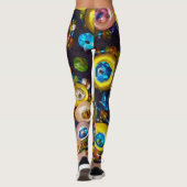 Psychedelische knopen en pailletten leggings (Achterkant)