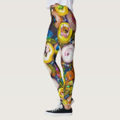 Psychedelische knopen en pailletten leggings (Links)