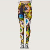 Psychedelische knopen en pailletten leggings (Voorkant)