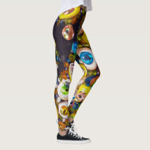Psychedelische knopen en pailletten