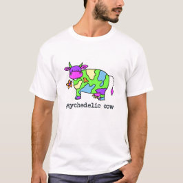 psychedelische koe t-shirt