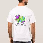 psychedelische koe t-shirt (Achterkant)