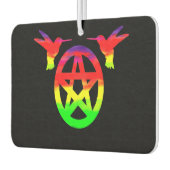 Psychedelische kolibrie en pentakel luchtverfrisse luchtverfrisser (Links)