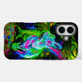 Psychedelische Konijnendraak in Neon Fantasy Case-Mate iPhone Case (Achterkant (horizontaal))