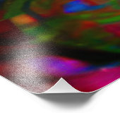 Psychedelische Konijnendraak in Neon Fantasy Foto Afdruk (Hoek)