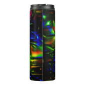 Psychedelische Konijnendraak in Neon Fantasy Thermosbeker (Achterkant)