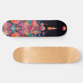 Psychedelische kosmische bloomy trip skateboard (Horizontaal)