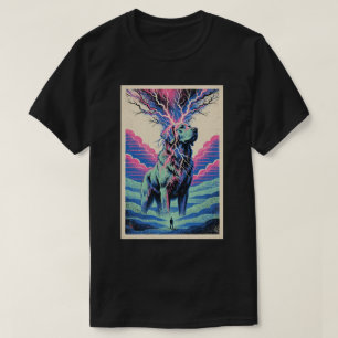 Psychedelische Kosmische Spirituele Hond T-shirt