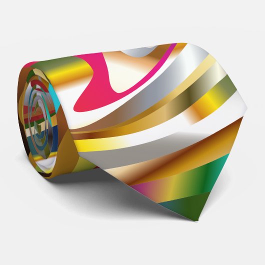 Psychedelische kravate stropdas (Opgerold)