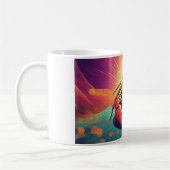 Psychedelische kreeft Ocean Art Koffiemok (Links)