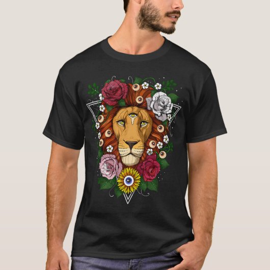 Psychedelische Leeuw T-shirt (Voorkant)