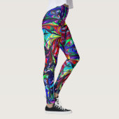 Psychedelische Leggings - kleurrijke DYE-Leggings (Rechts)