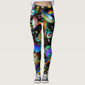 Psychedelische Leggings voor vrouwen (Voorkant)
