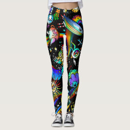 Psychedelische Leggings voor vrouwen