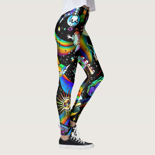 Psychedelische Leggings voor vrouwen (Rechts)