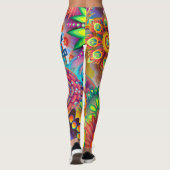 psychedelische leggins leggings (Achterkant)