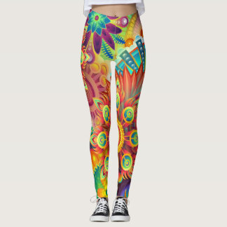 psychedelische leggins leggings