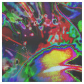 Psychedelische lelies... stof (Swatch)