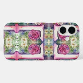 Psychedelische letter L Patroon Bloemen Waterverf Case-Mate iPhone Case (Achterkant (horizontaal))