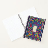 Psychedelische Levensboom Neon Mandala Dagboek Notitieboek (Binnen)