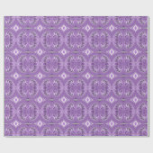 Psychedelische Magenta Fractale Kunstspiralen Cadeaupapier (Vlak)