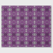 Psychedelische Magenta Fractale Spiralen Cadeaupapier (Vlak)