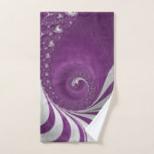 Psychedelische Magenta Spiraal Fractale Kunst Bad Handdoek (Handdoek)