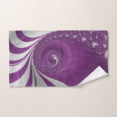 Psychedelische Magenta Spiraal Fractale Kunst Bad Handdoek (Handdoek)