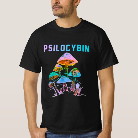 Psychedelische Magische paddenstoelen T-shirt (Voorkant)