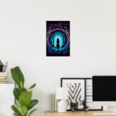 Psychedelische Mandala Bos Poster | Trippy 2 (Thuiskantoor)