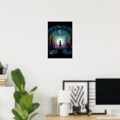 Psychedelische Mandala Bos Poster | Trippy 4 (Thuiskantoor)