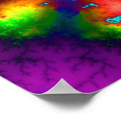 Psychedelische Mandelbrot Fractal Poster (Hoek)