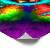 Psychedelische Mandelbrot Fractal Poster (Hoek)