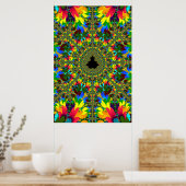 Psychedelische Mandelbrot Poster (Keuken)