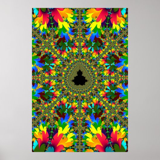 Psychedelische Mandelbrot Poster (Voorkant)