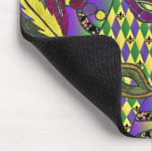 Psychedelische Mardi Gras Veermaskers Kleding Cade Muismat (Hoek)