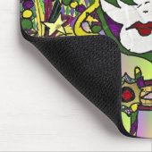 Psychedelische Mardi Gras Veermaskers Kleding Cade Muismat (Hoek)
