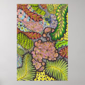 Psychedelische Maximalistische Boho Abstracte Bota Poster (Voorkant)