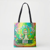 Psychedelische Meow & Destroy Gepersonaliseerde Ka Tote Bag (Voorkant)