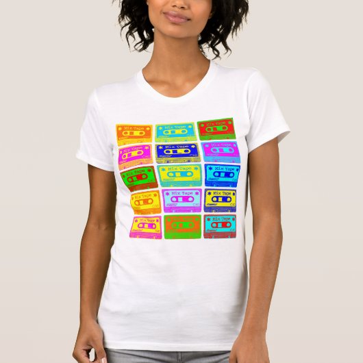 Psychedelische Mix Tape T-shirt (Voorkant)