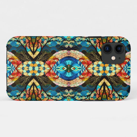 PSYCHEDELISCHE MODERNE ELEGANTE JAPANSE STIJL Case-Mate iPhone CASE (Achterkant (horizontaal))