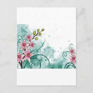 psychedelische mooie bloem abstract briefkaart