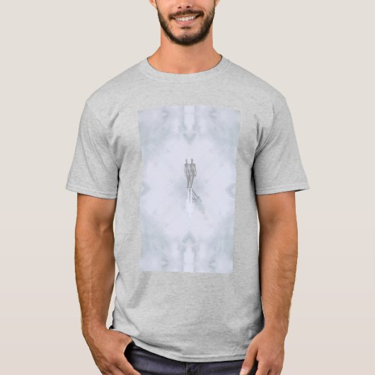Psychedelische Mysterie Man, Sci Fi T-Shirt (Voorkant)