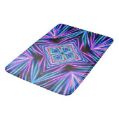 Psychedelische Neon Abstracte Explosie Badmat (Gekanteld)