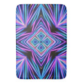 Psychedelische Neon Abstracte Explosie Badmat (Voorkant Verticaal)