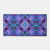 Psychedelische Neon Abstracte Explosie Bureaumat (Voorkant)