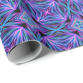 Psychedelische Neon Abstracte Explosie Cadeaupapier (Rol Hoek)