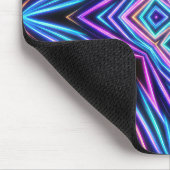 Psychedelische Neon Abstracte Explosie Muismat (Hoek)